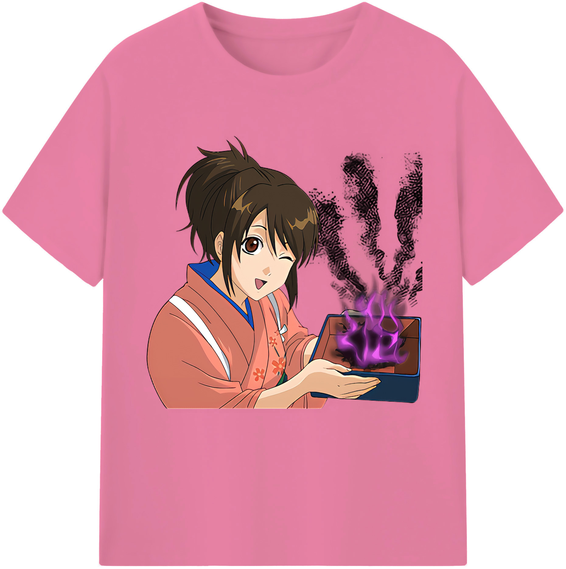 （画像用） ぎんたま 坂田銀時（さかたぎんとき） 神楽 志村新八（しむら しんぱち） GINTAMA Sakata Gintoki Kagura Shimura Shinpachi 綿100％半袖Tシャツ（フロントプリント）